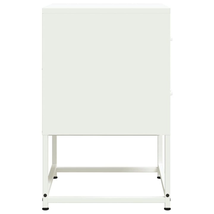 sengeborde 2 stk. 36x39x60,5 cm stål hvid