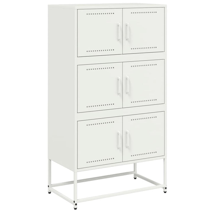 skænk 68,5x38,5x123,5 cm stål hvid