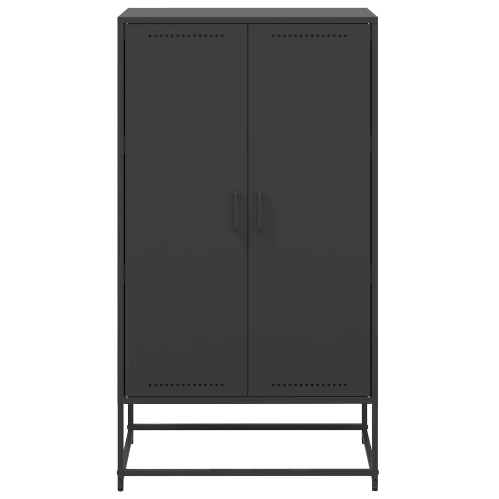 skab 68,5x38,5x123,5 cm stål sort