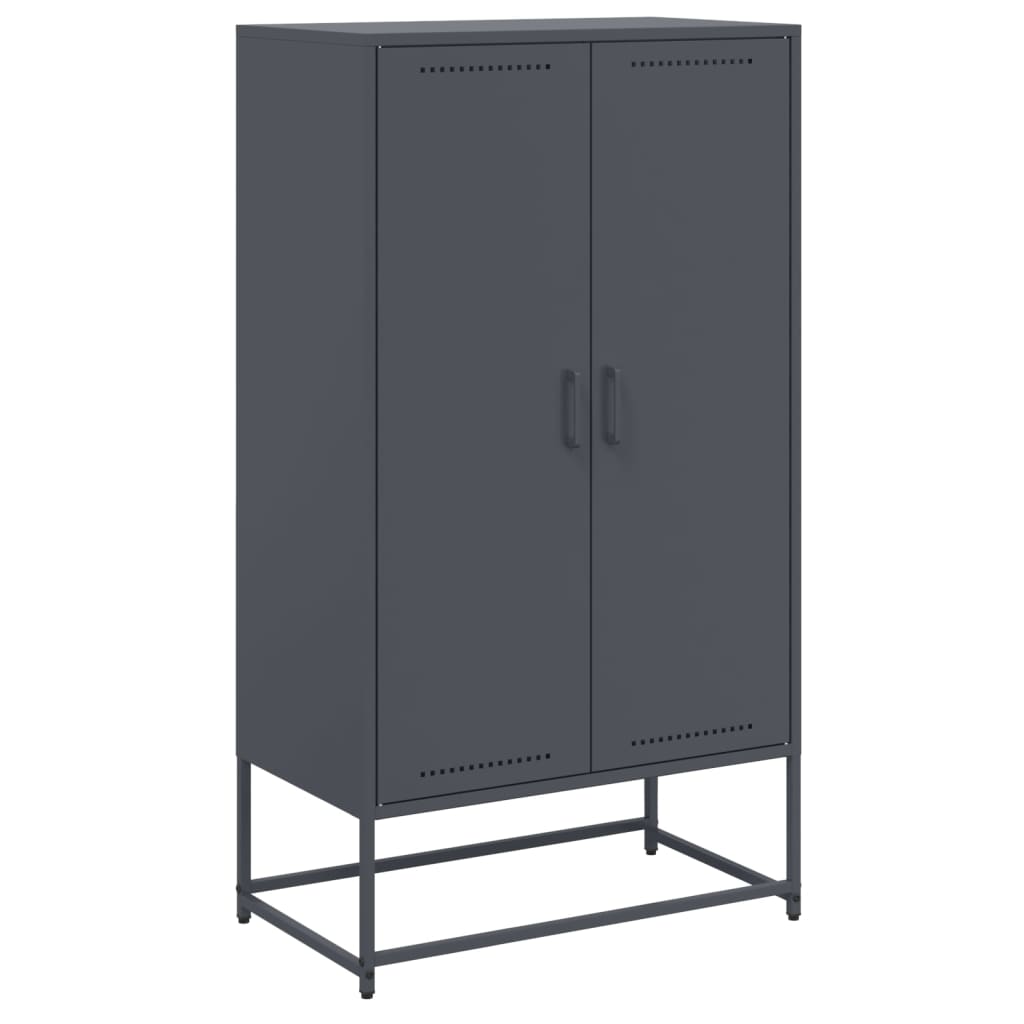 skab 68,5x38,5x123,5 cm stål antracitgrå