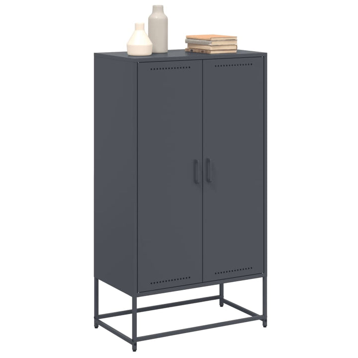 skab 68,5x38,5x123,5 cm stål antracitgrå