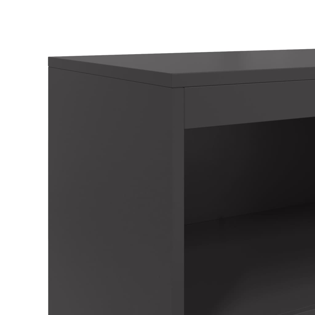 skab 68,5x38,5x123,5 cm stål sort