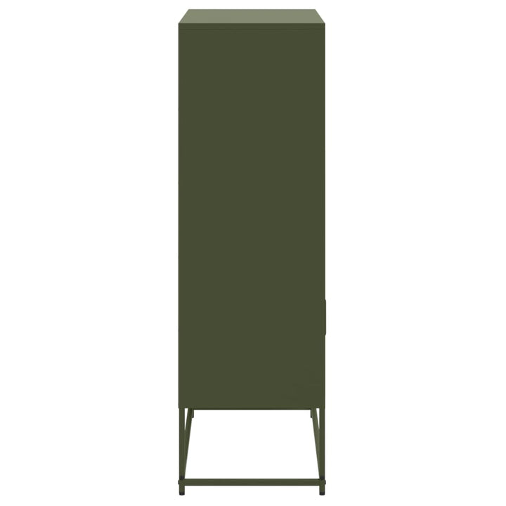 skab 68,5x38,5x123,5 cm stål olivengrøn