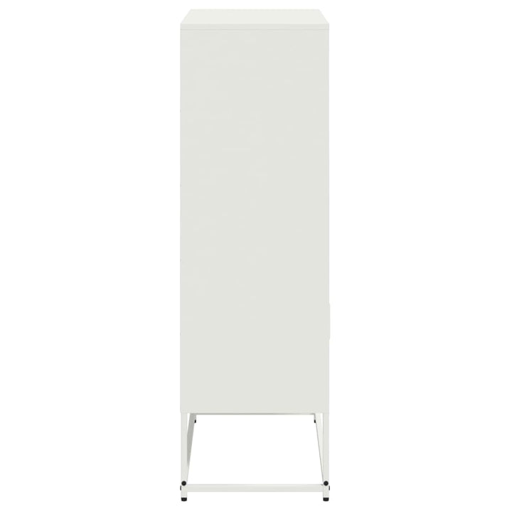 skab 68,5x38,5x123,5 cm stål hvid
