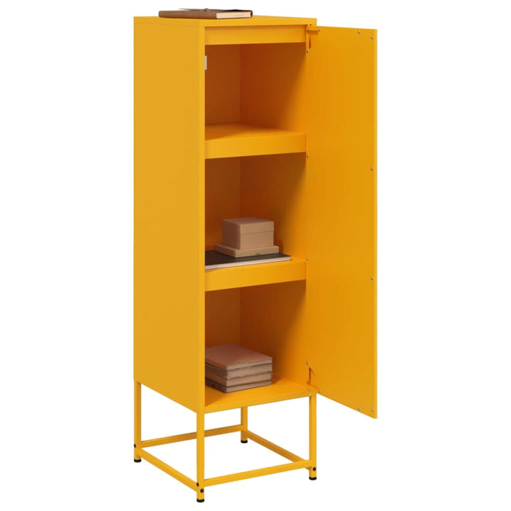 højskab 36x39x123 cm stål sennepsgul