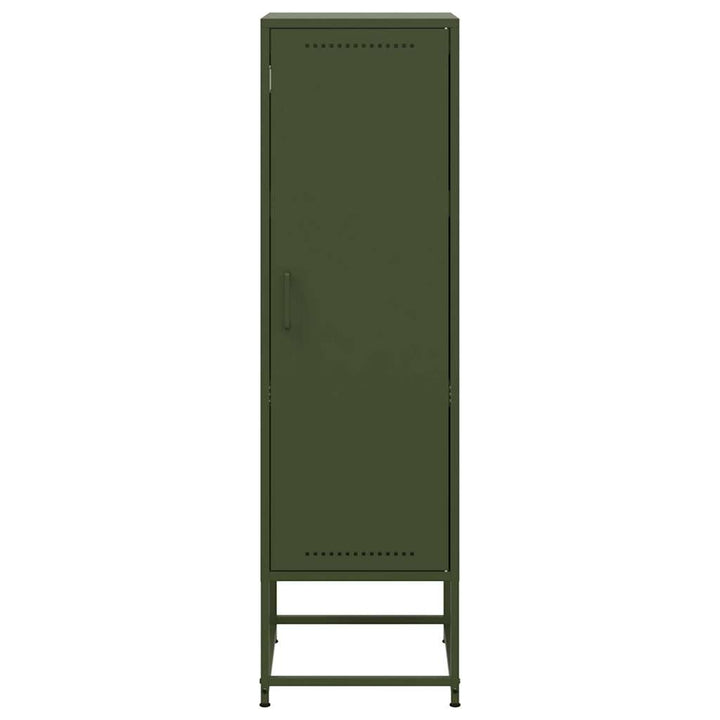 skab 36x39x123 cm stål olivengrøn