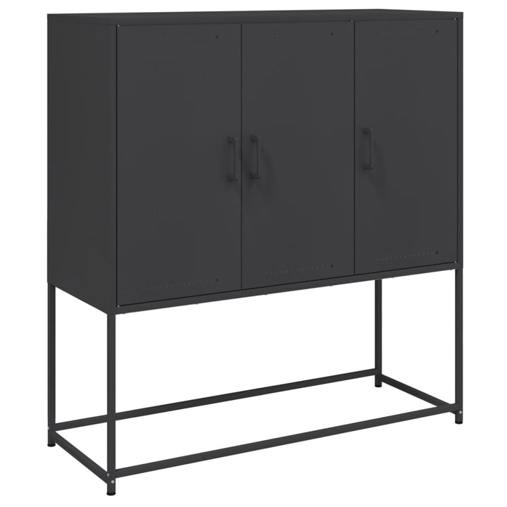 højskab 100,5x39x107 cm stål sort
