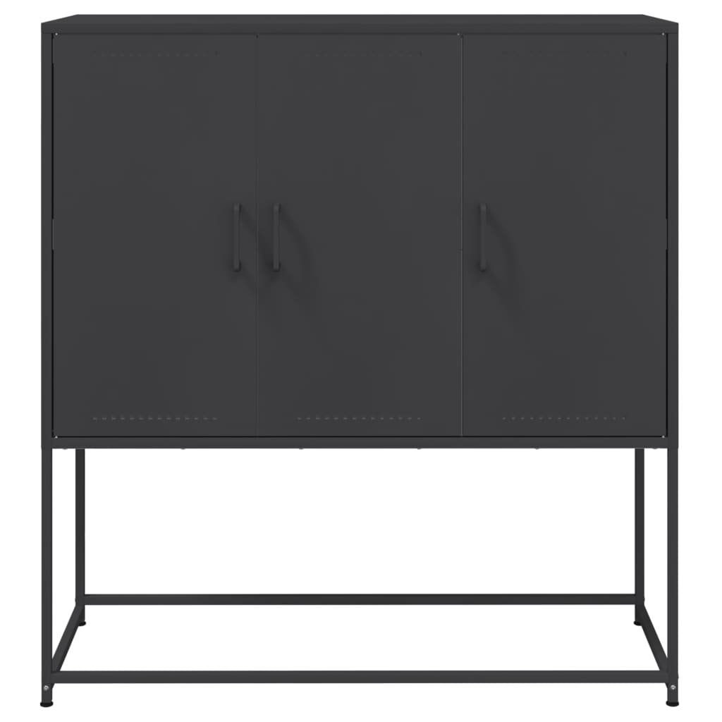 højskab 100,5x39x107 cm stål sort