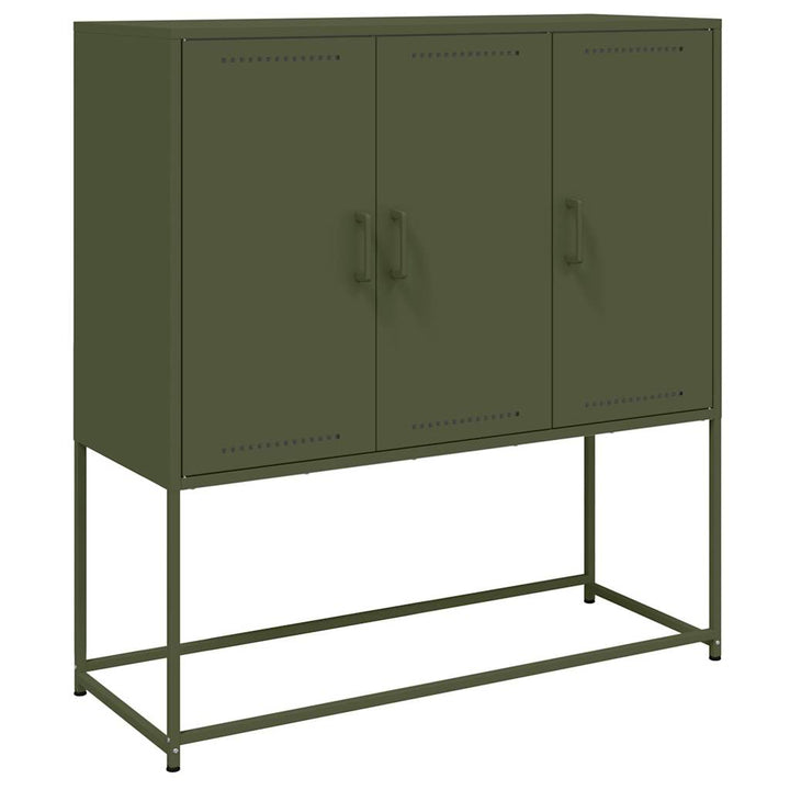 skab 100,5x39x107 cm stål olivengrøn