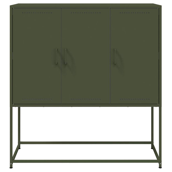 skab 100,5x39x107 cm stål olivengrøn