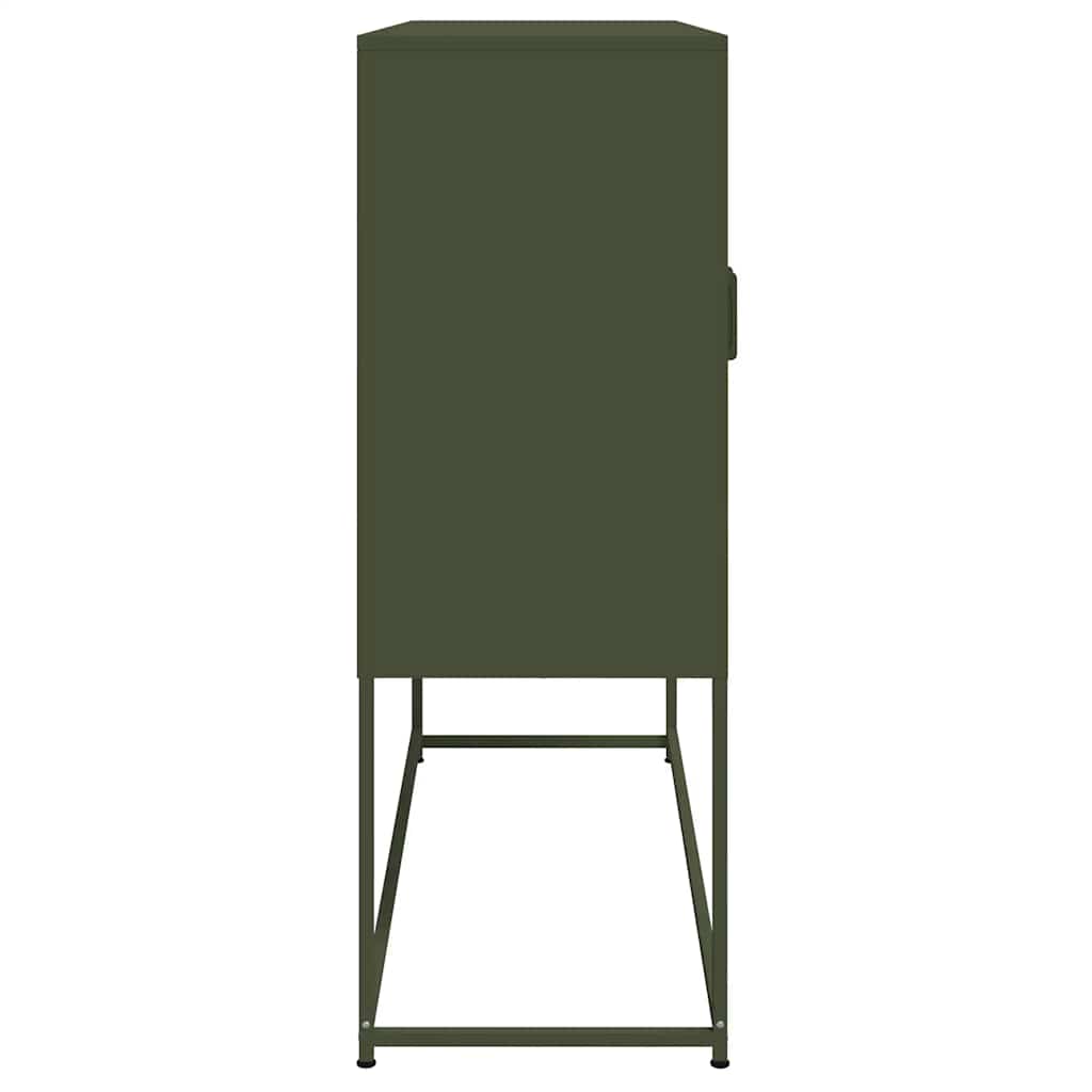 skab 100,5x39x107 cm stål olivengrøn