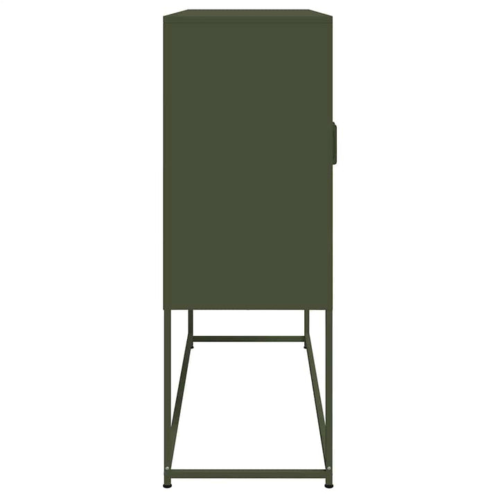 skab 100,5x39x107 cm stål olivengrøn