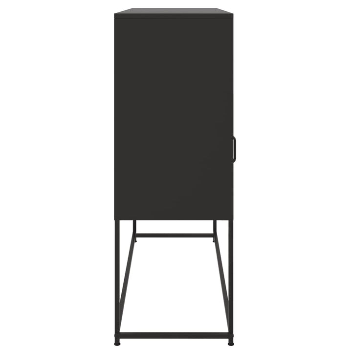 skab 100,5x39x107 cm stål sort