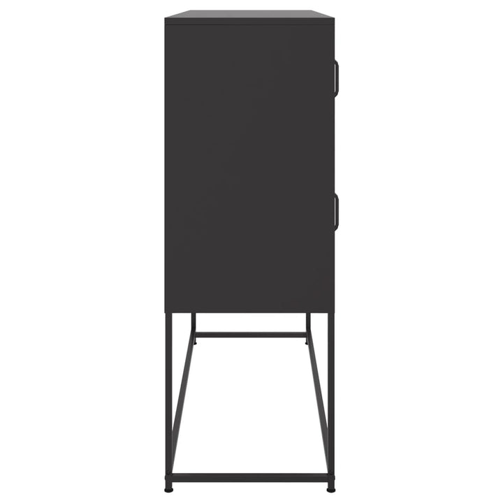 skab 100,5x39x107 cm stål sort