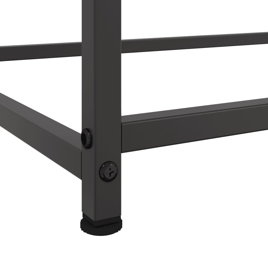 skab 100,5x39x107 cm stål sort
