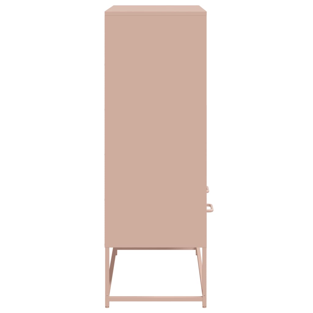 skab 68x39x111,5 cm stål lyserød