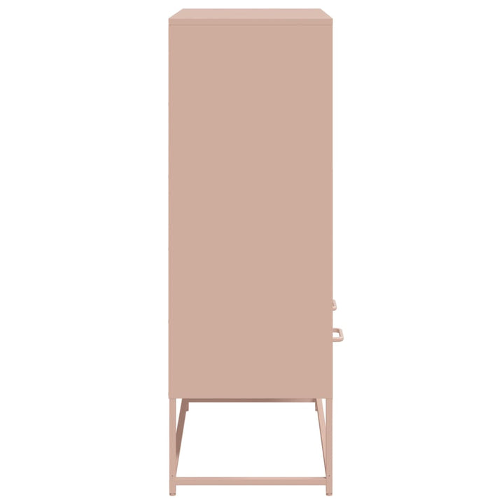 skab 68x39x111,5 cm stål lyserød