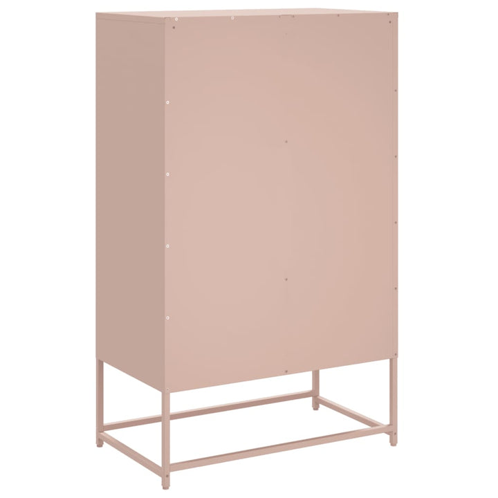 skab 68x39x111,5 cm stål lyserød
