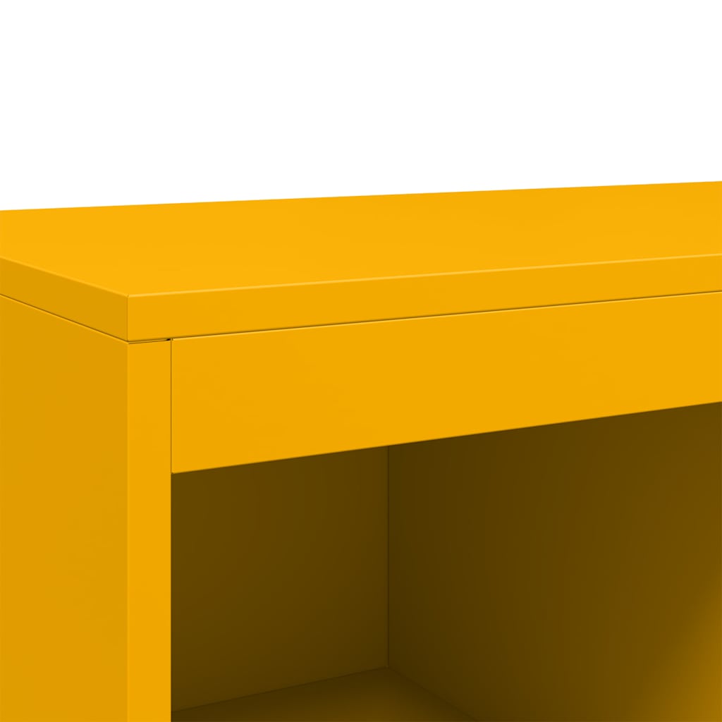 højskab 68x39x111,5 cm stål sennepsgul