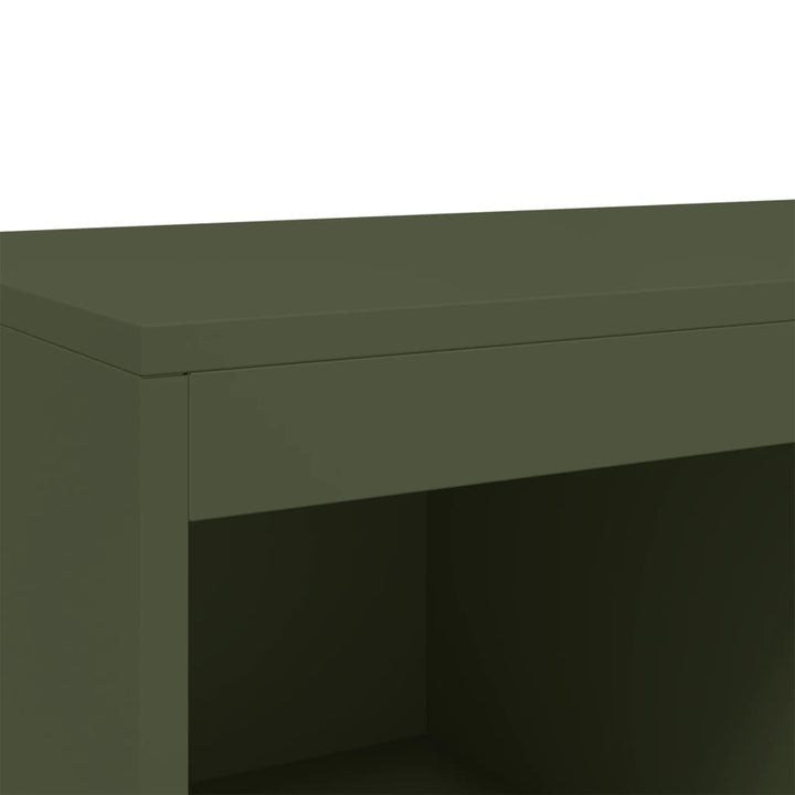 højskab 68x39x111,5 cm stål olivengrøn