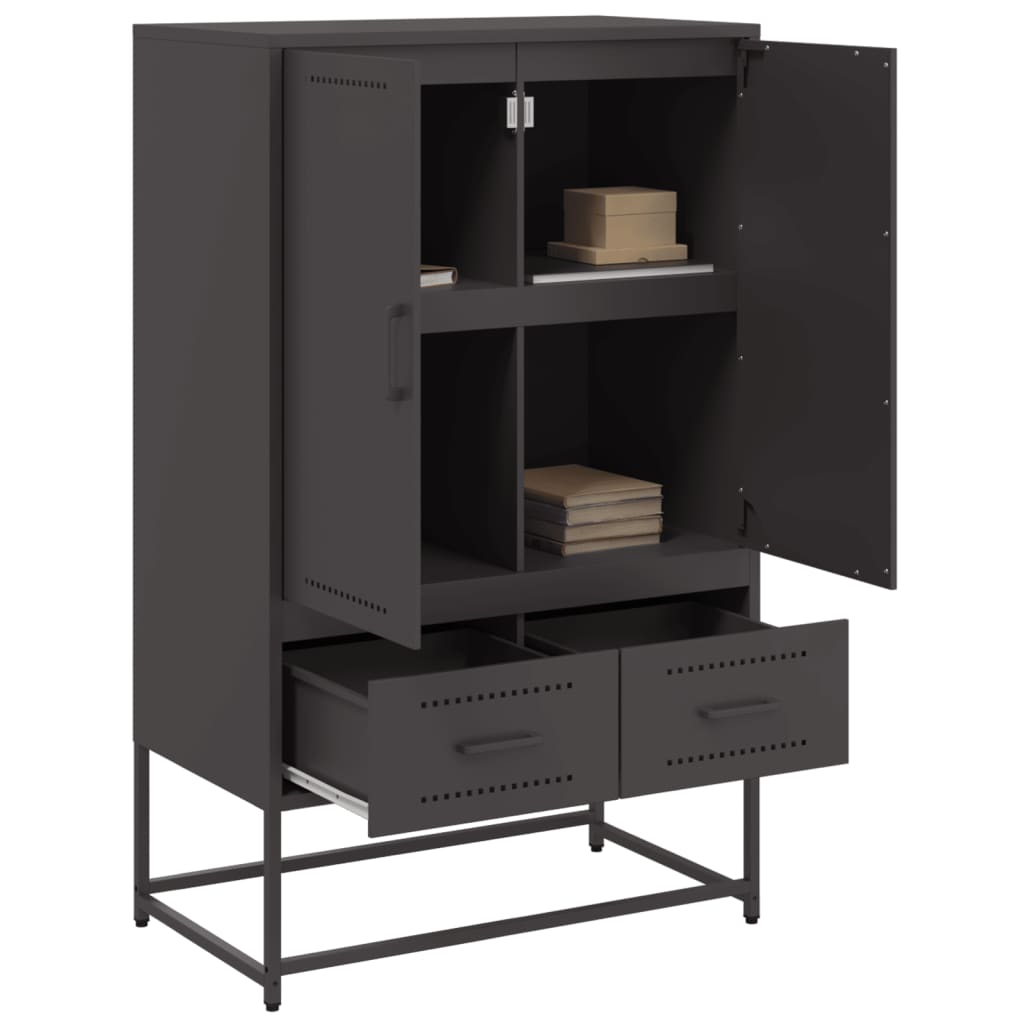 skab 68x39x111,5 cm stål sort