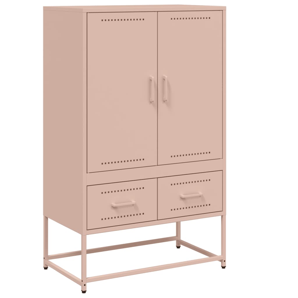 skab 68x39x111,5 cm stål lyserød