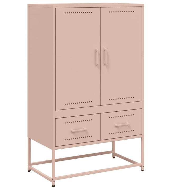 skab 68x39x111,5 cm stål lyserød