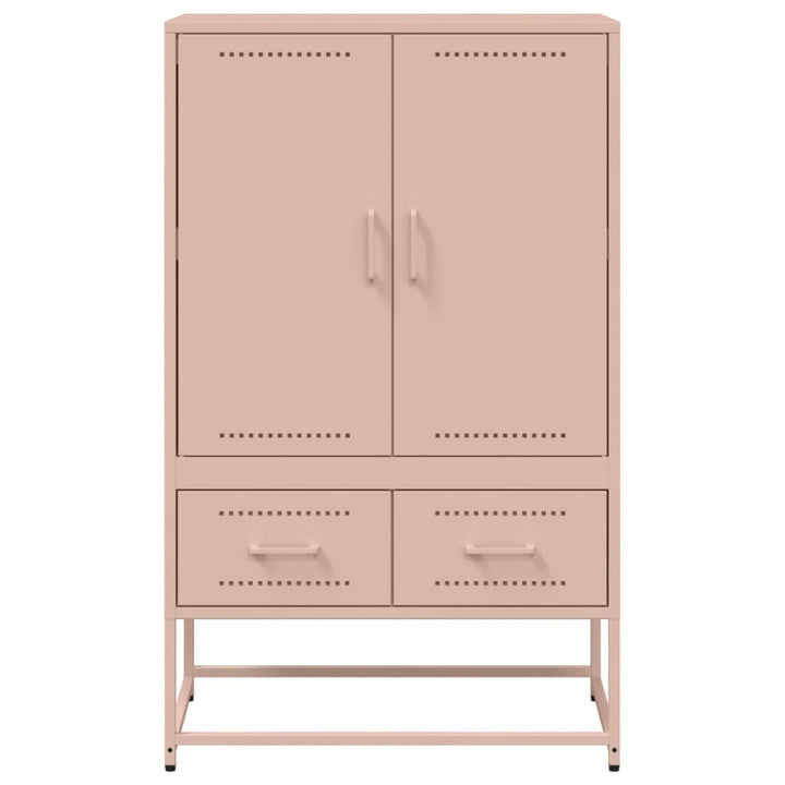 skab 68x39x111,5 cm stål lyserød