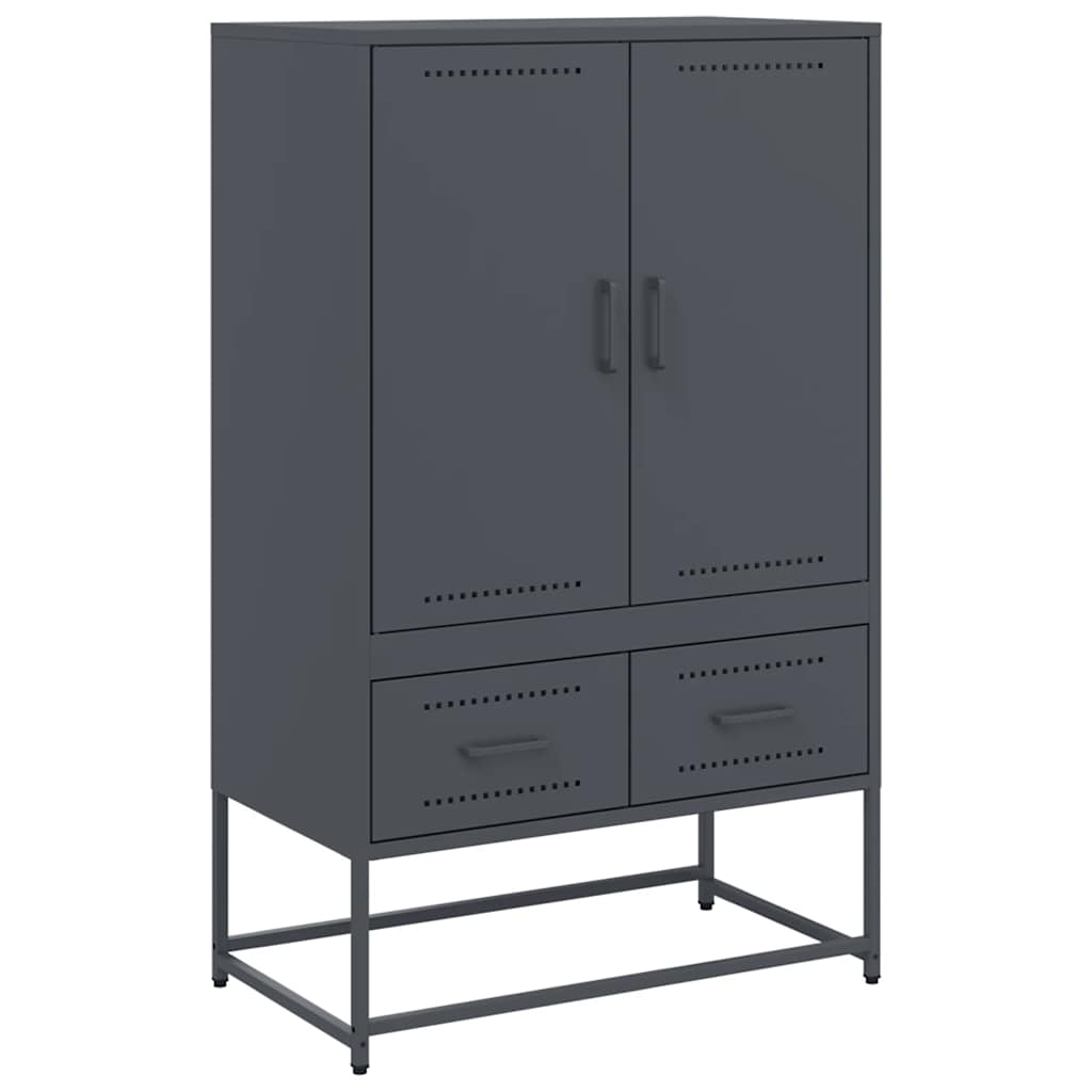 skab 68x39x111,5 cm stål antracitgrå