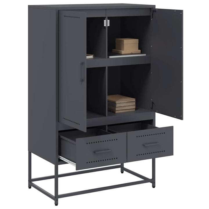 skab 68x39x111,5 cm stål antracitgrå