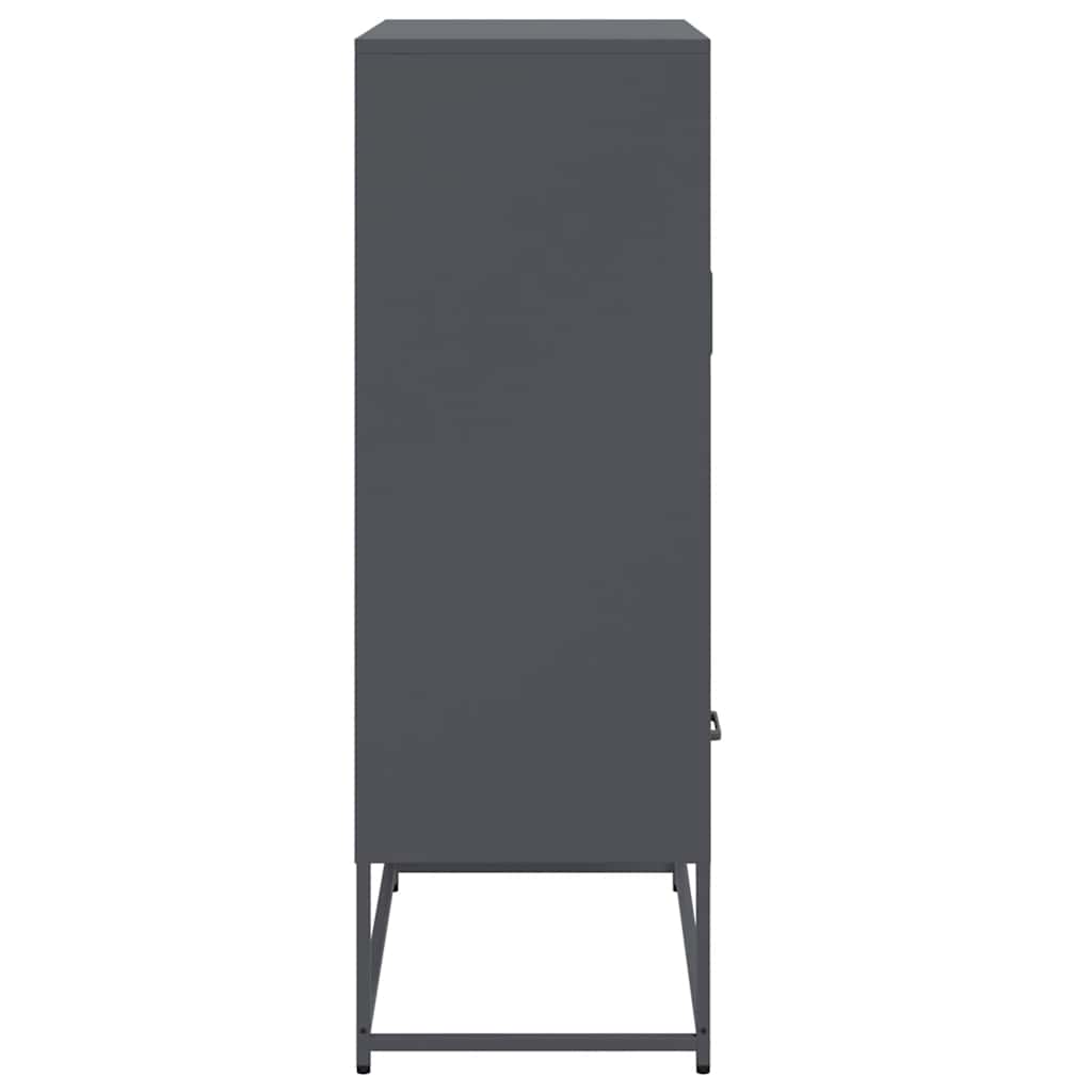 skab 68x39x111,5 cm stål antracitgrå