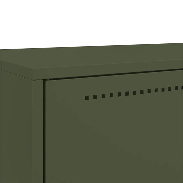 højskab 68x39x111,5 cm stål olivengrøn