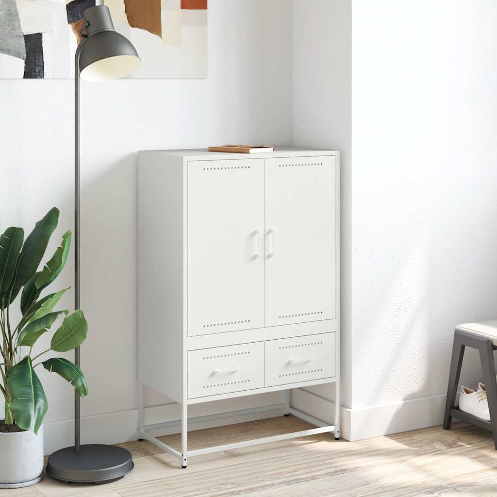 skab 68x39x111,5 cm stål hvid