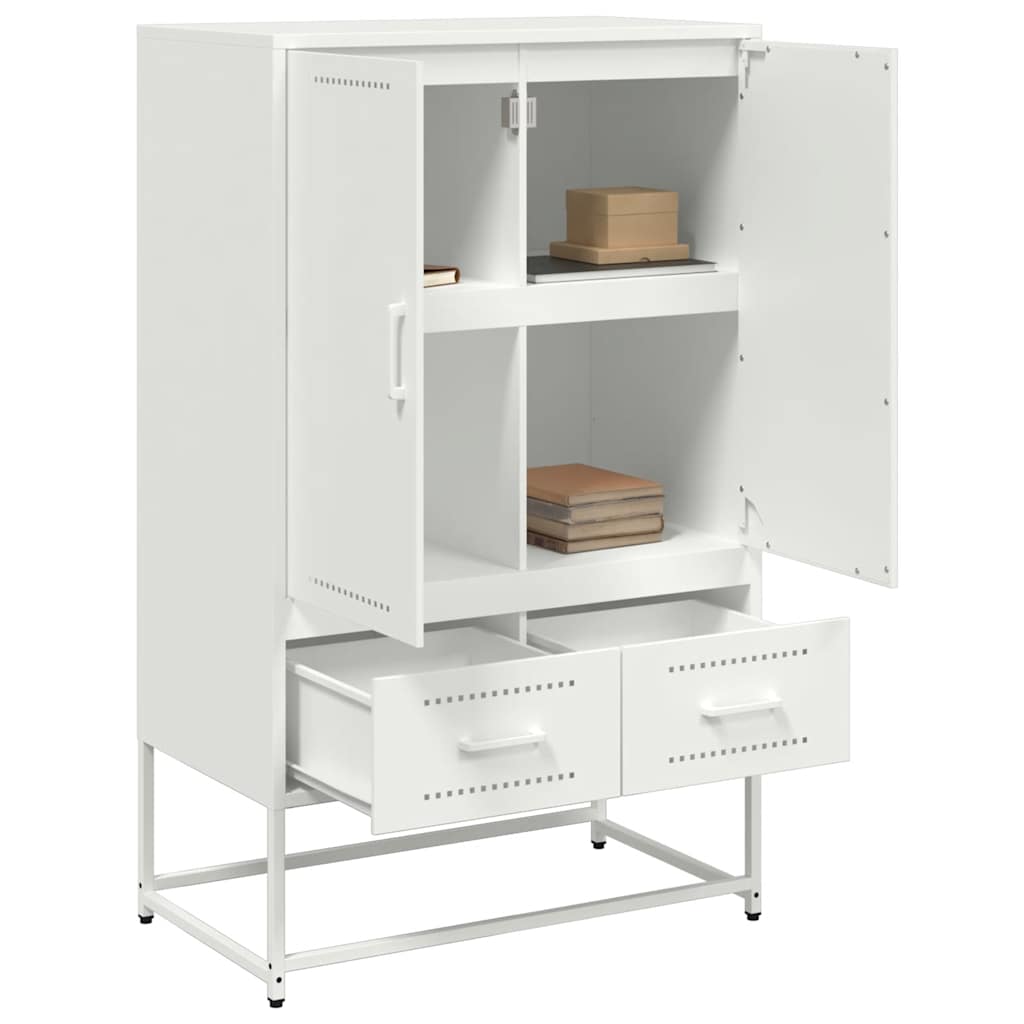 skab 68x39x111,5 cm stål hvid