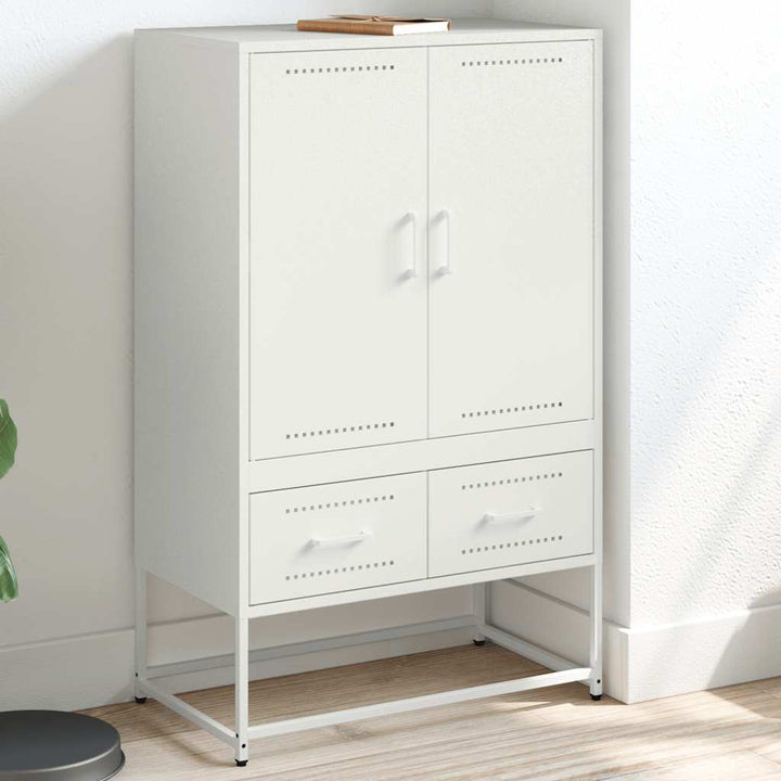 skab 68x39x111,5 cm stål hvid