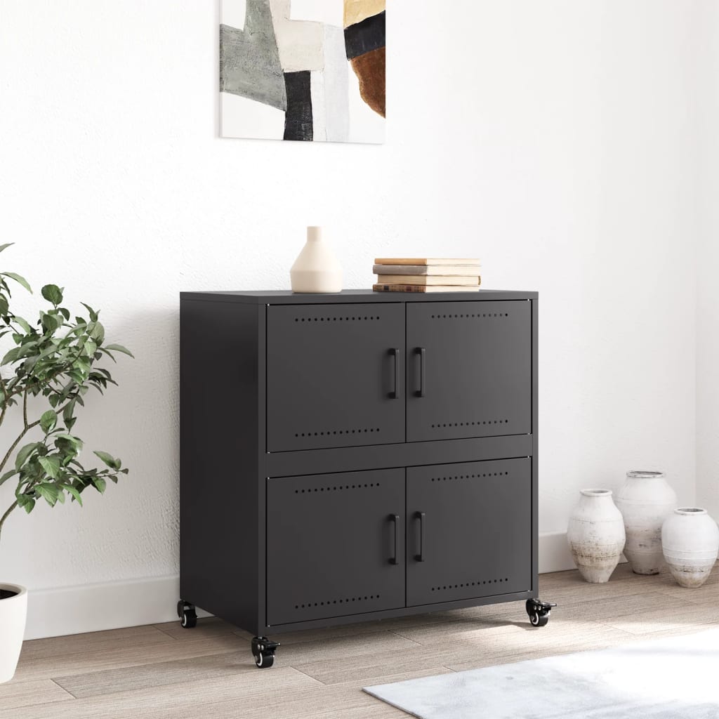 skab 68x39x72 cm stål sort