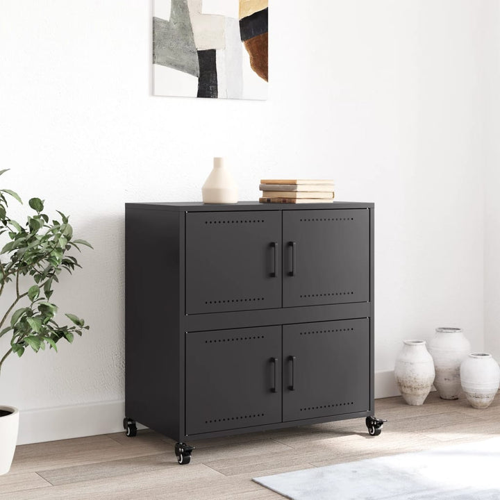 skab 68x39x72 cm stål sort