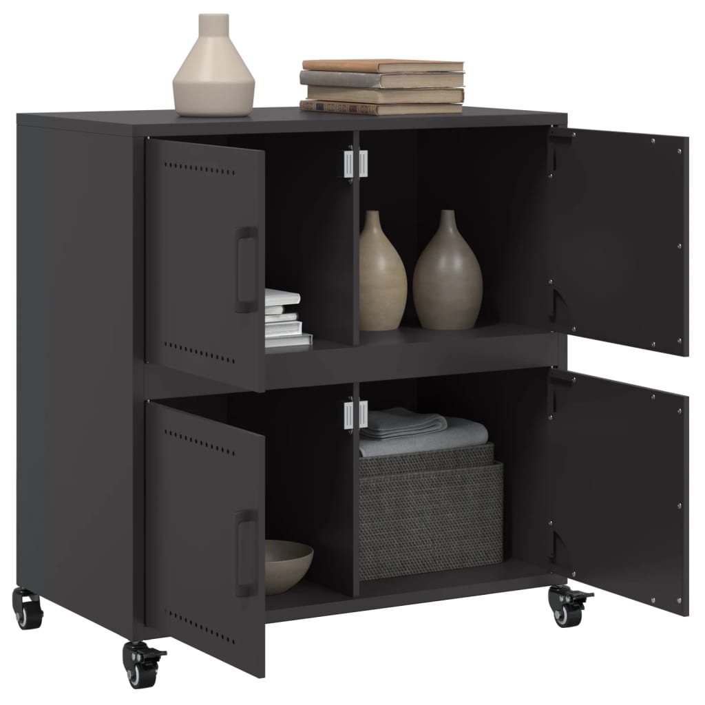 skab 68x39x72 cm stål sort