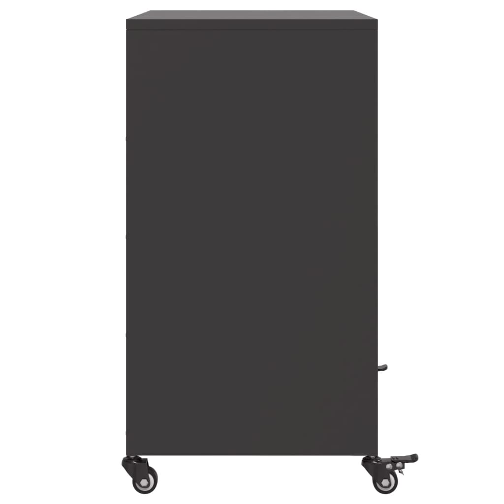 skab 68x39x72 cm stål sort