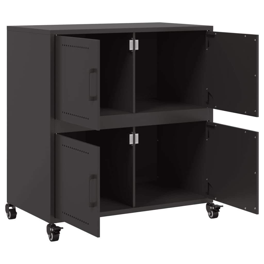 skab 68x39x72 cm stål sort