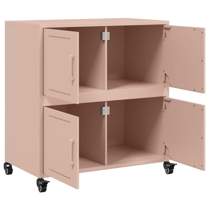 skab 68x39x72 cm stål lyserød