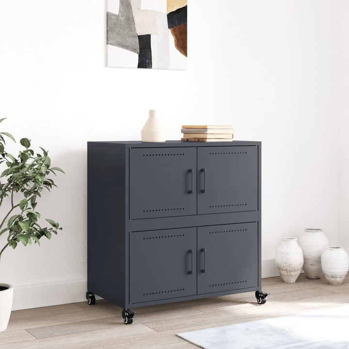 skab 68x39x72 cm stål antracitgrå