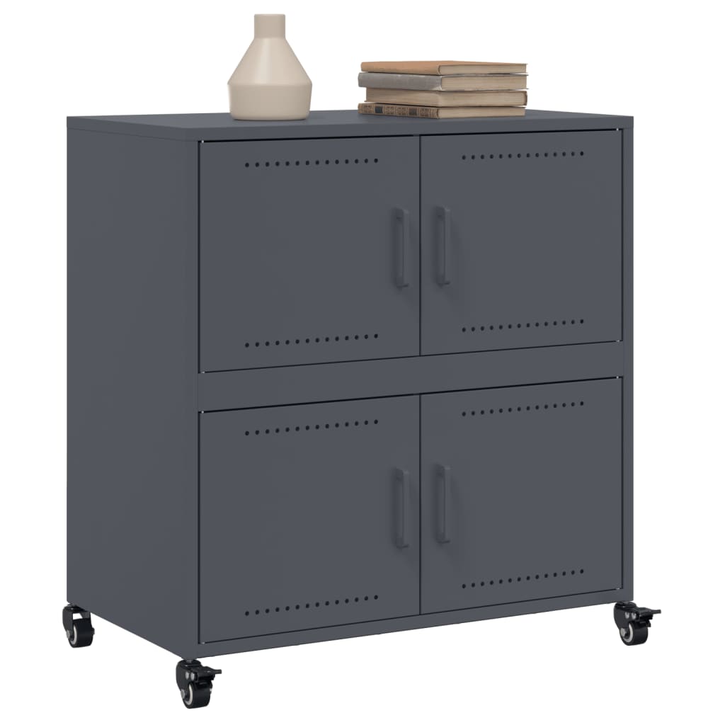 skab 68x39x72 cm stål antracitgrå