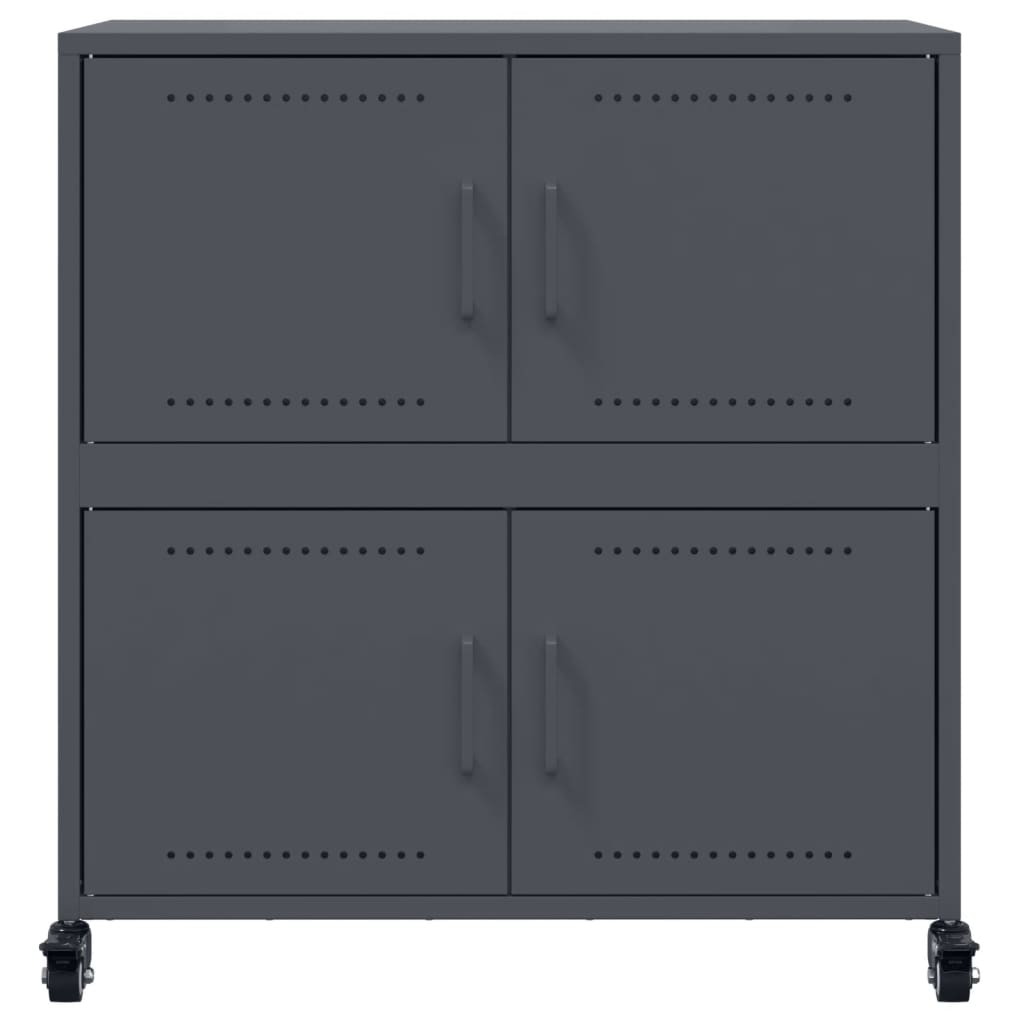 skab 68x39x72 cm stål antracitgrå