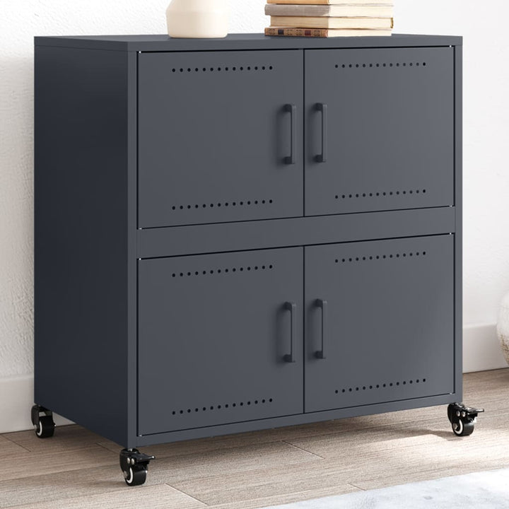 skab 68x39x72 cm stål antracitgrå