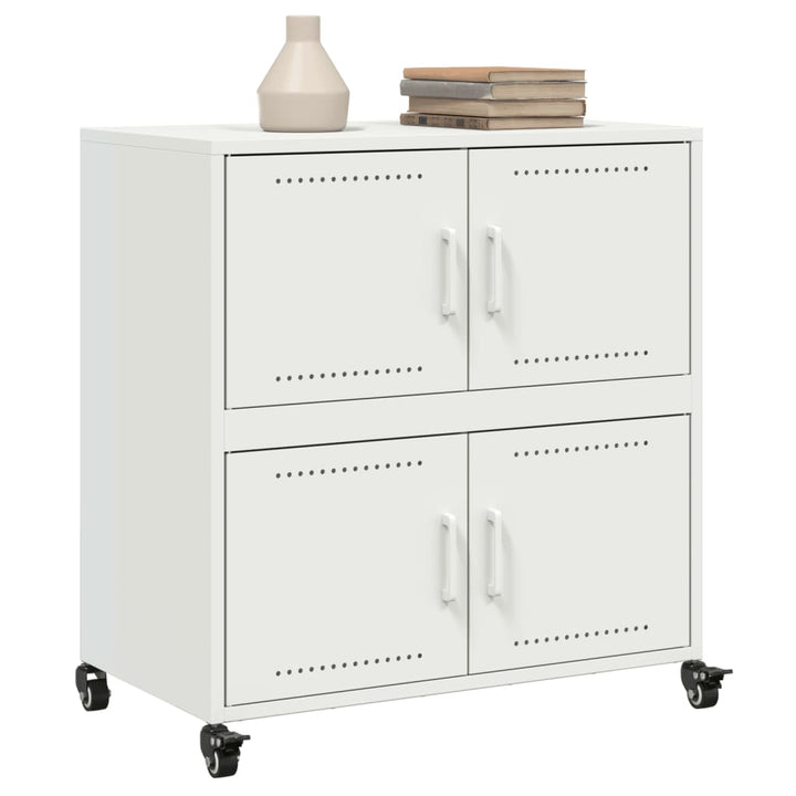 skab 68x39x72 cm stål hvid