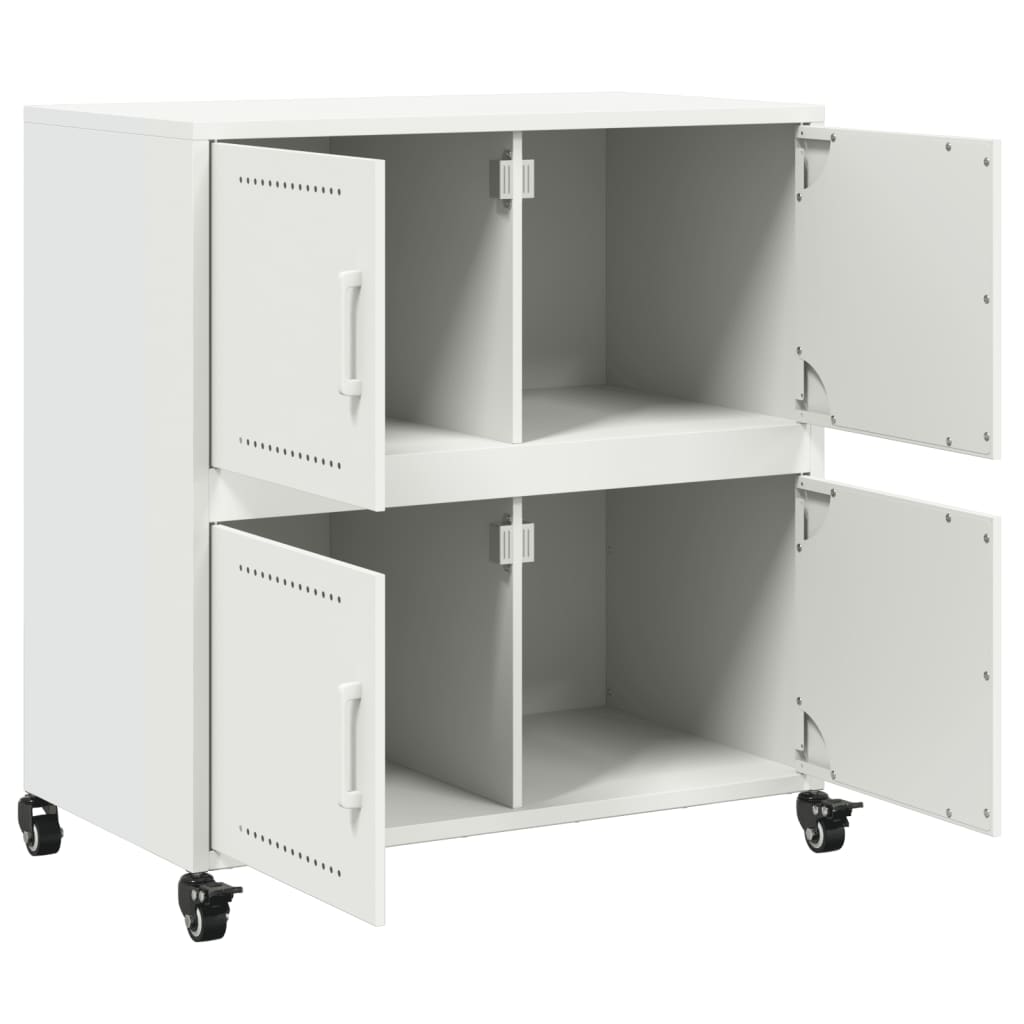 skab 68x39x72 cm stål hvid