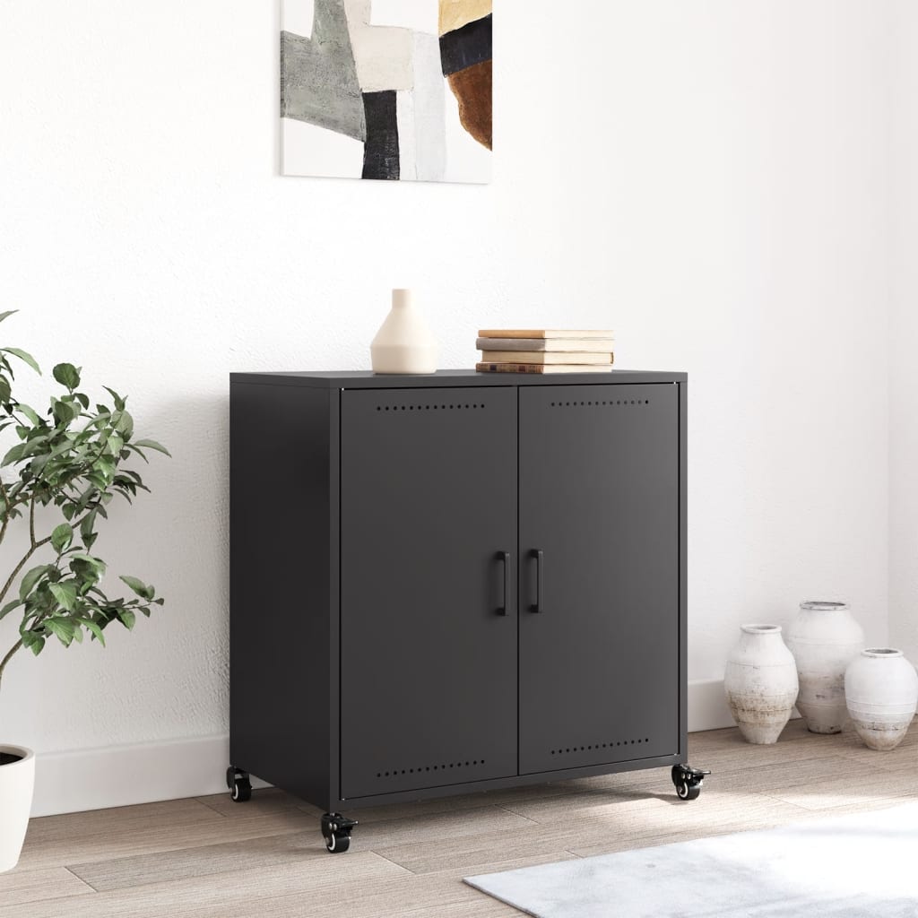 skab 68x39x72 cm stål sort