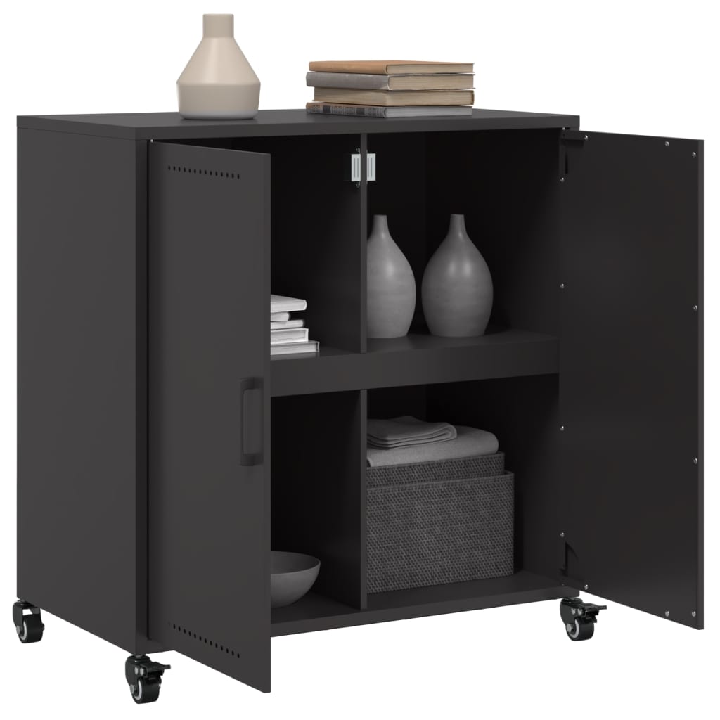 skab 68x39x72 cm stål sort