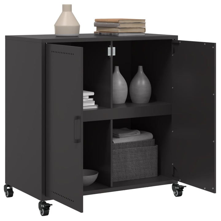 skab 68x39x72 cm stål sort